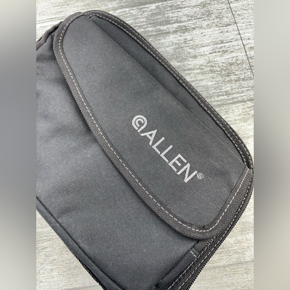 Allen Company Lockable Pistol Soft Case 11”x8” 7743a Black Pockets Side Zip - Picture 9 of 15